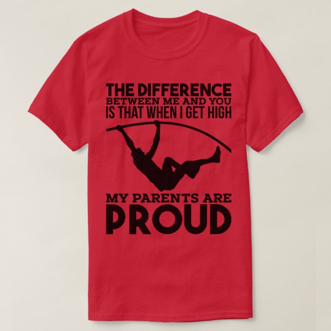 Pole Vaulting T-Shirt (Design Front)