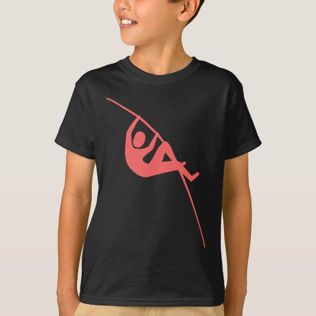Pole Vaulting - Tropical Pink T-Shirt (Front)