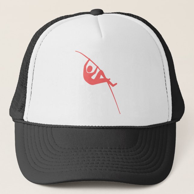 Pole Vaulting - Tropical Pink Trucker Hat (Front)
