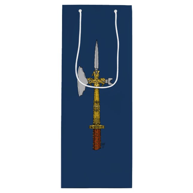 Poleaxe of Edward IV Wine Gift Bag (Front)