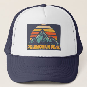Polemonium Peak California Retro Turquoise Trucker Hat