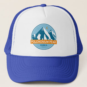 Polemonium Peak California Stars Moon Trucker Hat