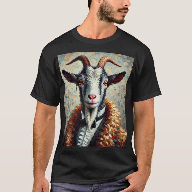 Polera Portrait of Goat T-Shirt (Front)