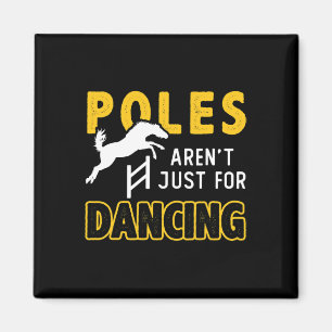 Poles Not Just For Dancing Horse Pole Bending Cowb Magnet