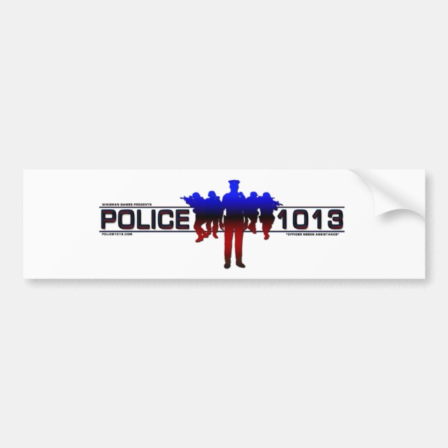 Police 1013 bumper sticker (Front)