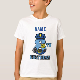 Police 8th birthday t-shirt