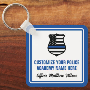 Police Academy Graduate Personalised Graduation Key Ring