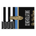 Police Academy Graduation Blue Line Congratulation