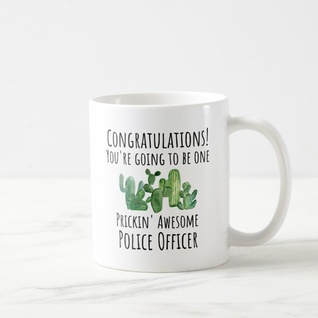 Police Academy Graduation Future New Officer Gift Coffee Mug (Right)