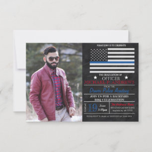 Police Academy Graduation Invitation