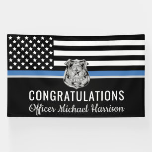 Police Academy Graduation Law Enforcement Officer Banner