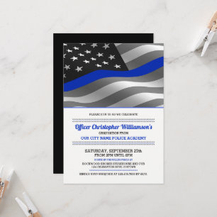 Police Academy Graduation Party Invitation