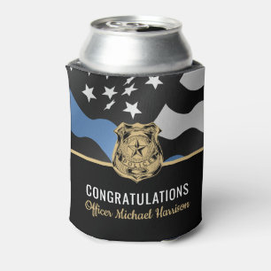 Police Academy Graduation Party Law Enforcement Can Cooler