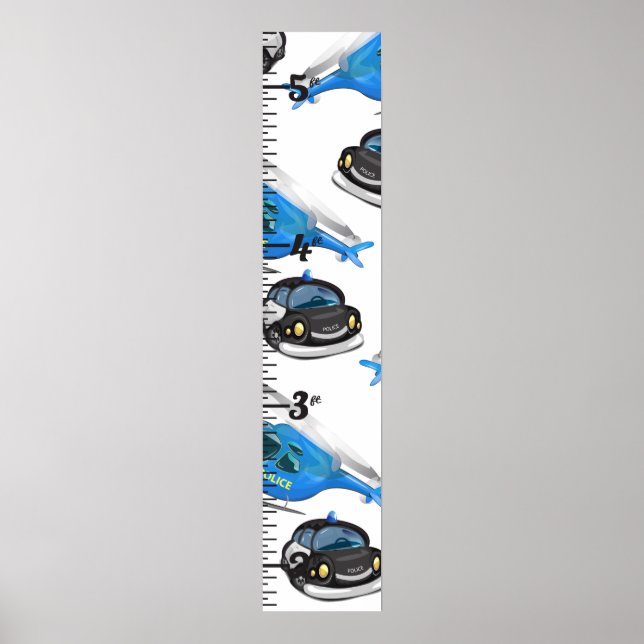 Police, Ambulance and Fire Clear Growth Chart (Front)