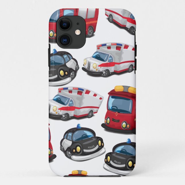 Police, Ambulance and Fire Service transport Case-Mate iPhone Case (Back)
