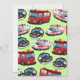 Police, Ambulance and Fire Service transport Invitation