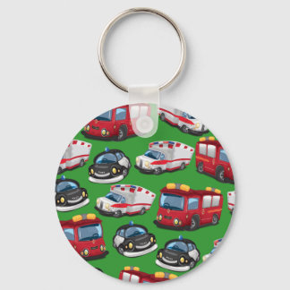 Police, Ambulance and Fire Service transport Key Ring
