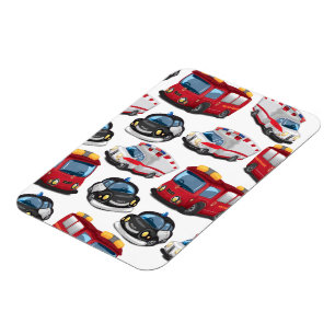 Police, Ambulance and Fire Service transport Magnet