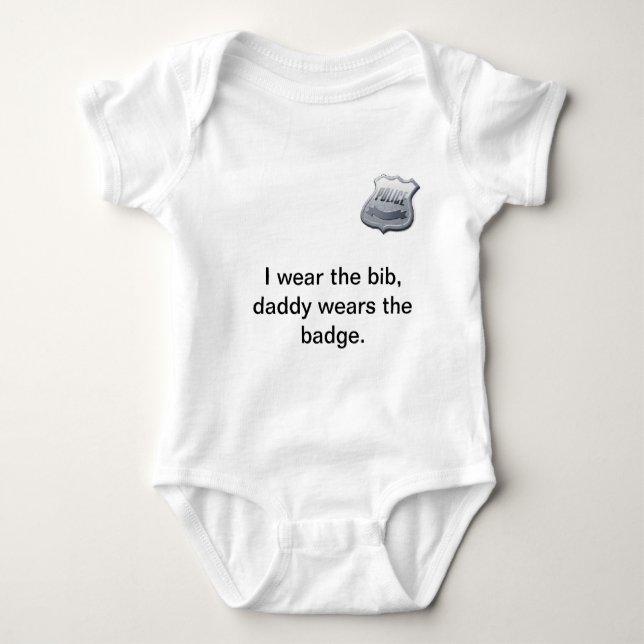 Police Baby Onsie Baby Bodysuit (Front)