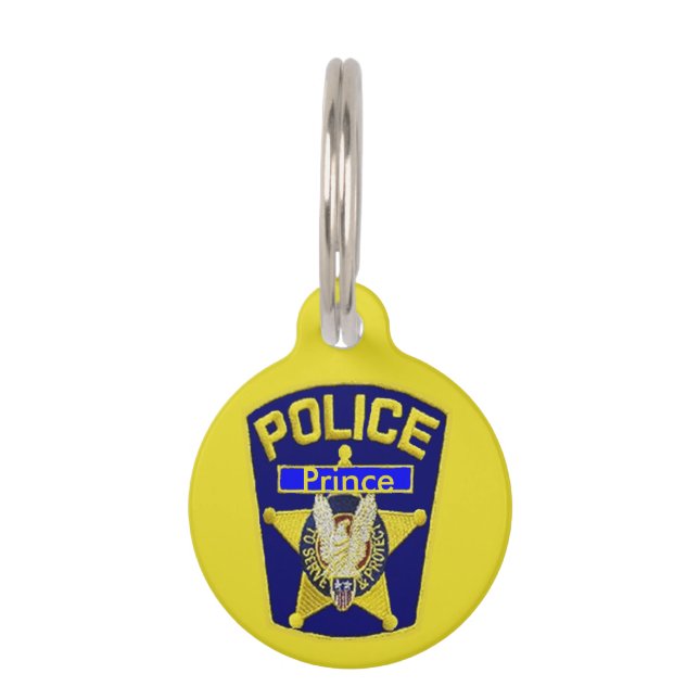 Police Badge Dog Tag (Front)
