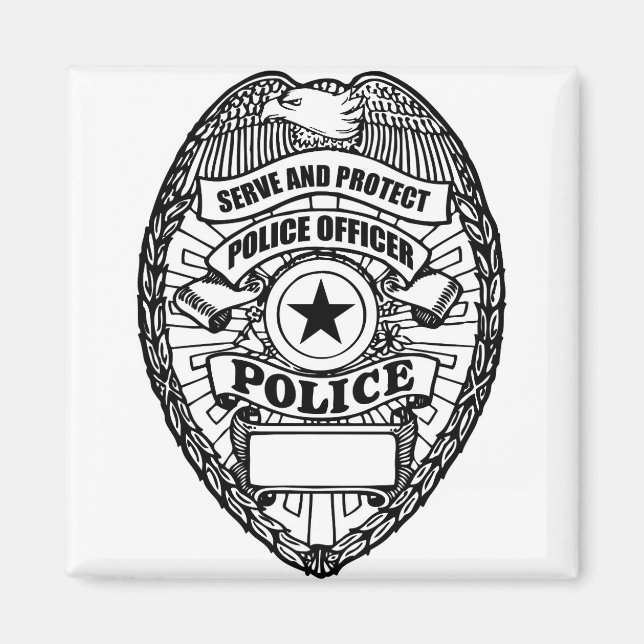Police Badge - Generic Magnet (Front)