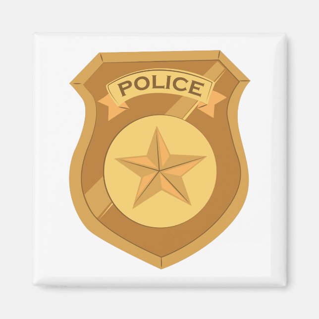 Police Badge Magnet (Front)