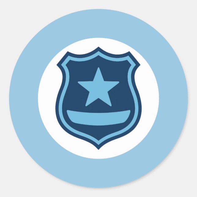 Police Badge Sticker (Front)