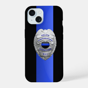 Police Badge - Thin Blue Line iPhone 15 Case