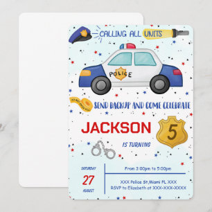 Police Birthday Invitation