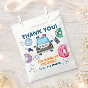 Police Birthday Party Favour Bag