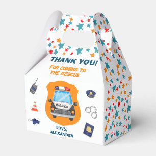Police Birthday Party  Favour Box