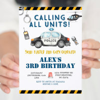 Police Birthday Party Invitation