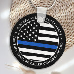 Police Blessed Are The Peacemakers Blue Line Key Ring<br><div class="desc">Blessed are the Peacemakers, for they shall be called children of God. Thin Blue Line Keychain for police officers and law enforcement . This police prayer keychain is perfect for police academy graduation gifts to newly graduated officers, or police retirement gifts or party favors.Order these police gifts bulk for the...</div>