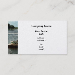 Police Boat Norfolk VA - Platinum Finish Business Card