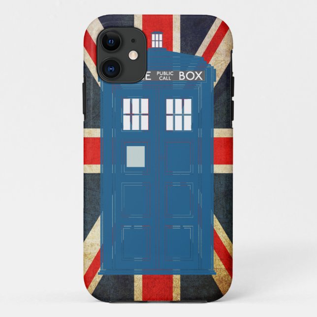 Police Box Customisable iPhone Case (Back)