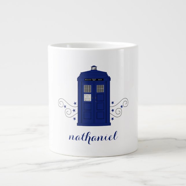 Police Box Swirls Jumbo Mug (Front)