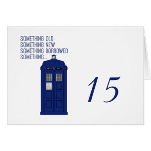 Police Box Table Number Card v1