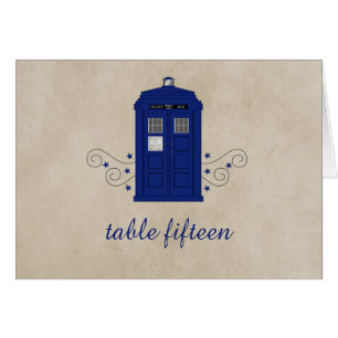 Police Box Table Number Card v6