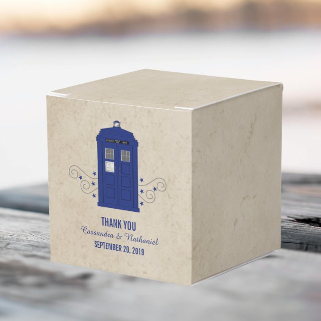 Police Box Wedding Favour Boxes v6 (Police Box Wedding Favor Boxes)