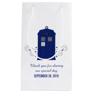Police Box Wedding Gift Bag v3