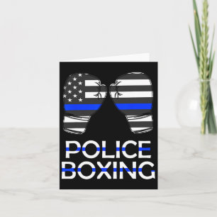 Police Boxing Blue Line Boxing Gloves Sport Gift S Card