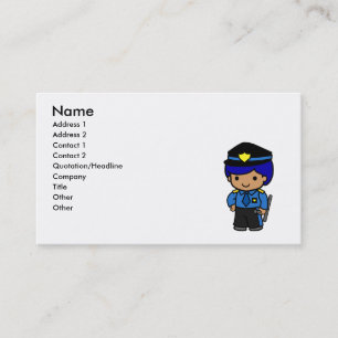 Police Boy Business Card