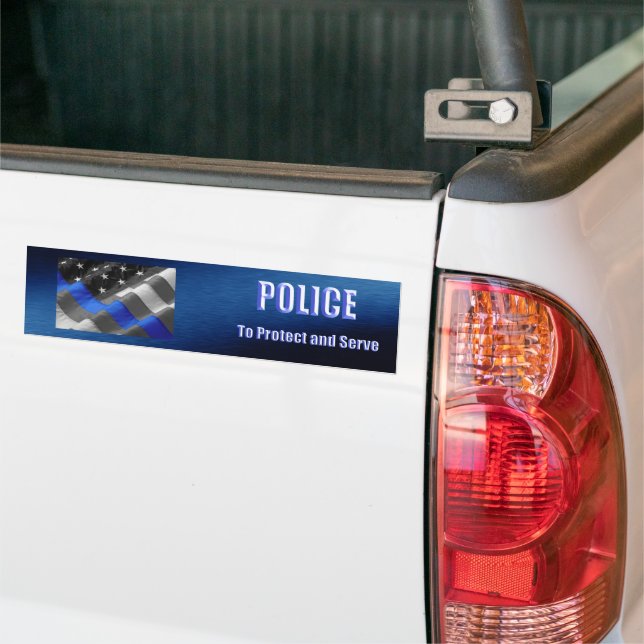 Police Bumper Sticker (On Truck)