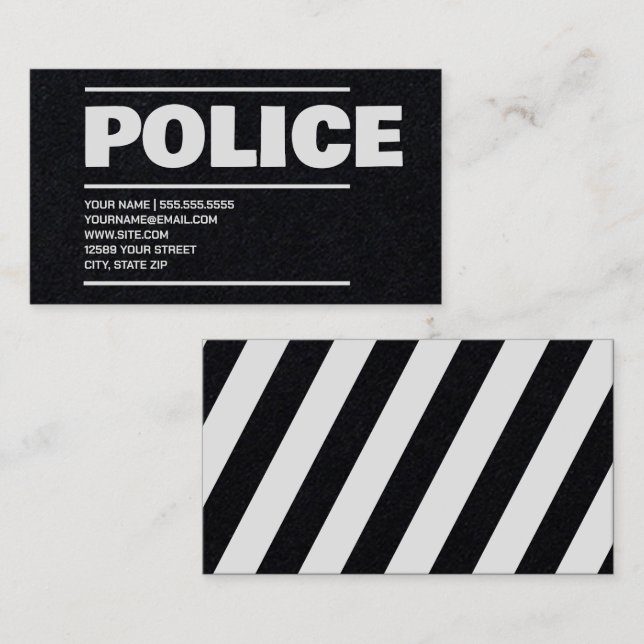 Police Business Card (Front/Back)