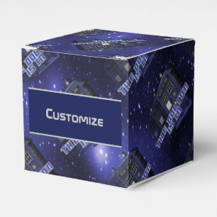 Police Call Box Cube Favour Box