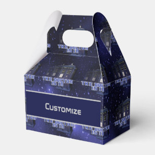 Police Call Box Gable Favour Box