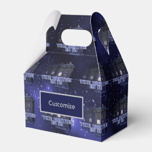 Police Call Box Gable Favour Box