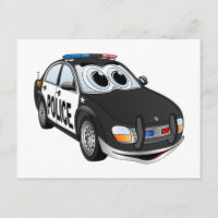 Police Car Cartoon BWB