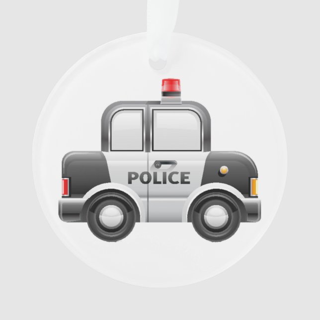 Police Car Ornament (Front)