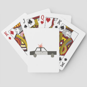 Police Car Playing Cards